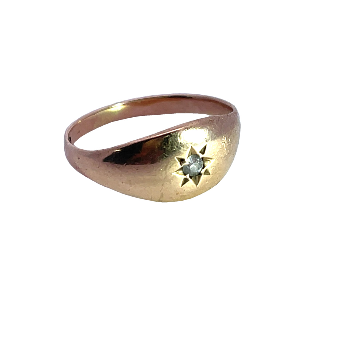 Victorian 14KY gold and diamond ring