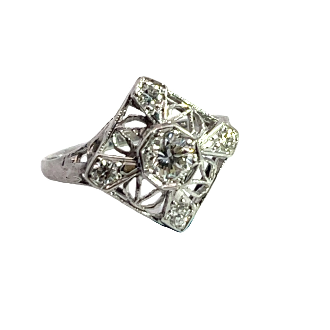 Victorian Platinum and diamond ring