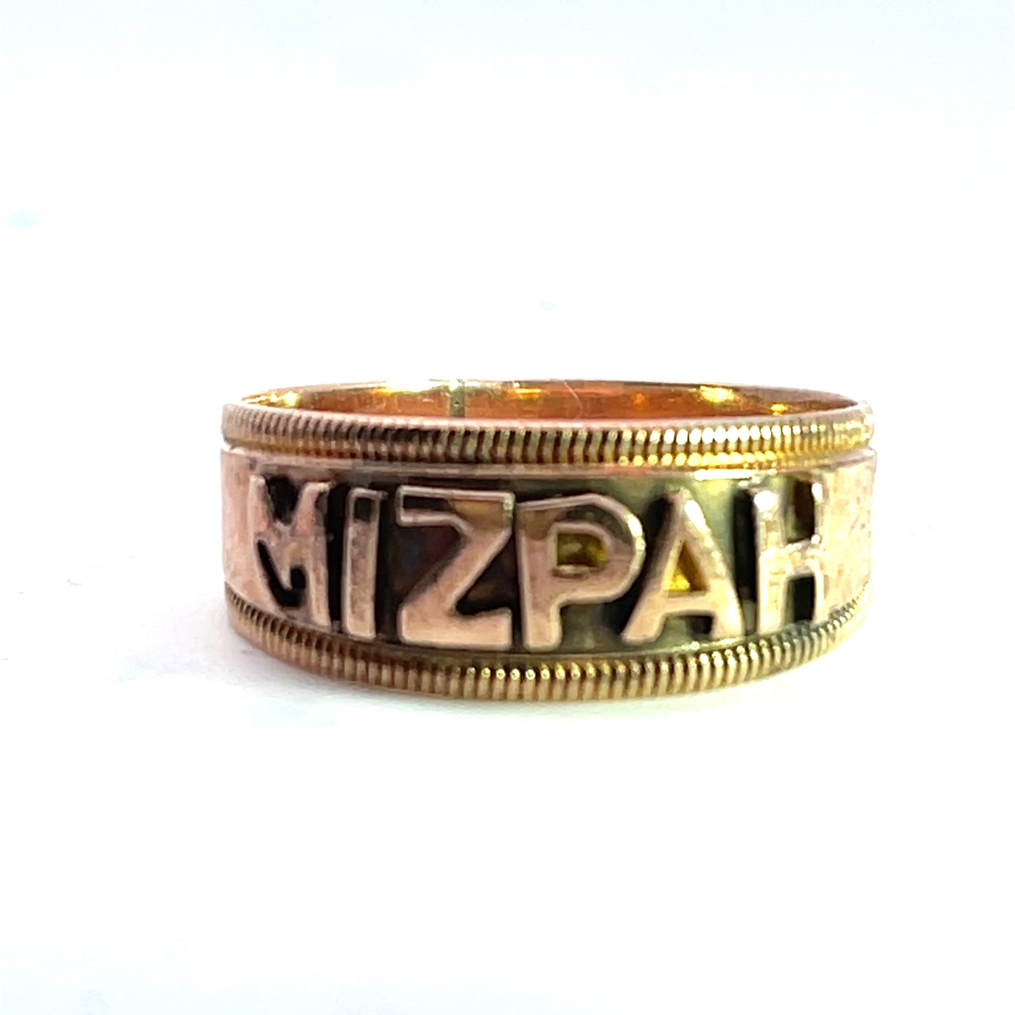 Victorian 9K gold 'Mizpah' ring