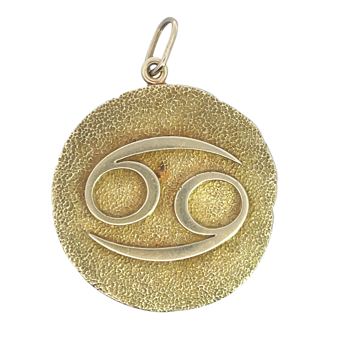 Modern Tiffany and Company 18KY gold Cancer pendant