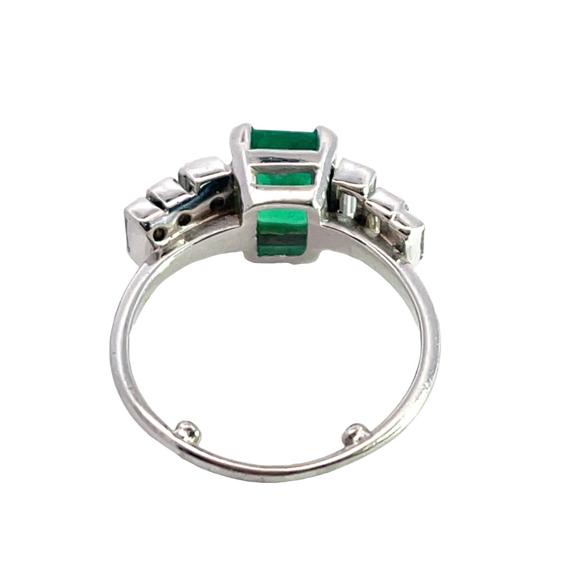 Layaway for Todd Modern 14K emerald and diamond ring