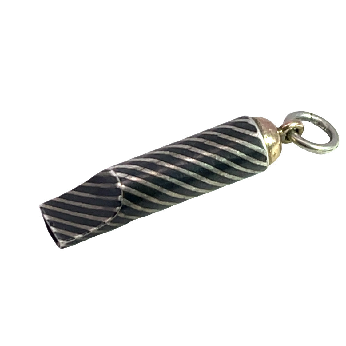 Victorian Sterling Silver and niello 'Nanny' whistle