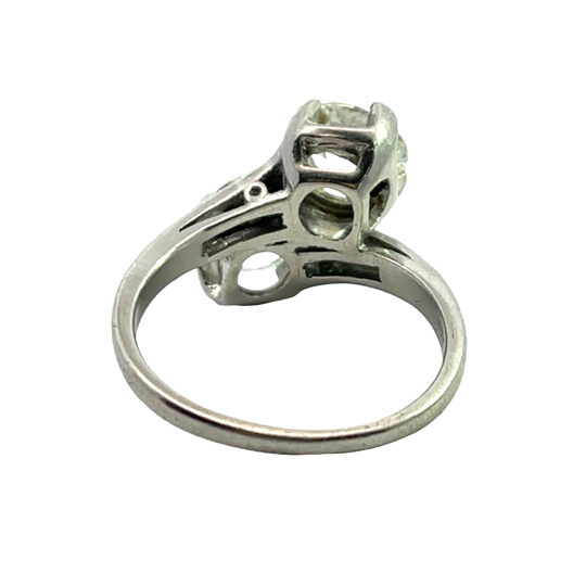 Art Deco Platinum 'Moi et Toi' diamond ring