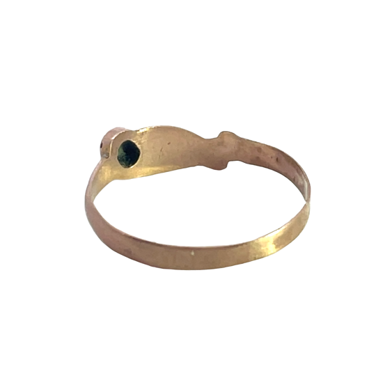 Victorian 9Karat gold and Persian turquoise snake ring