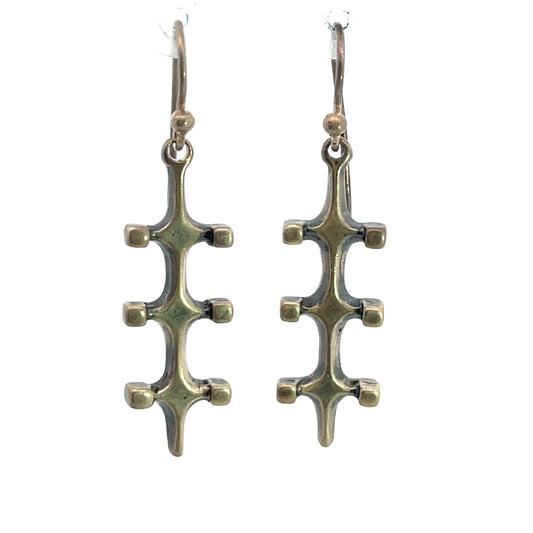 Modern Sterling Silver Uni Anderson earrings