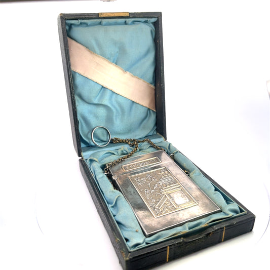 Edo Period Sterling Silver Business Card Holder