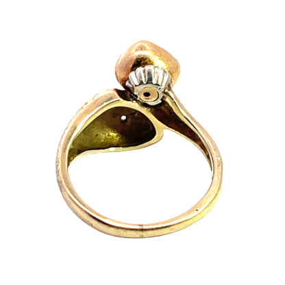 Victorian 14KY gold and emerald ring