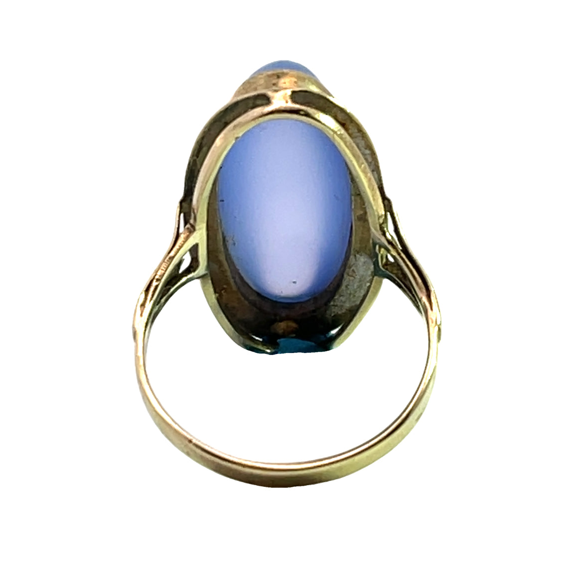 Victorian 8KY gold and chalcedony Ring