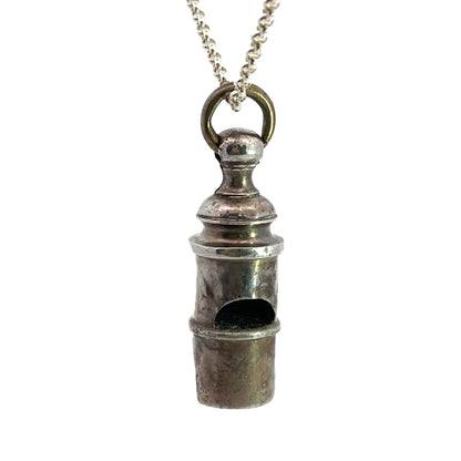 Victorian Sterling silver Nanny Whistle pendant