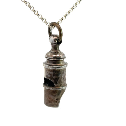 Victorian Sterling silver Nanny Whistle pendant