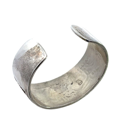 Native American Sterling silver with gold overlay Watson Honanie cuff bracelet