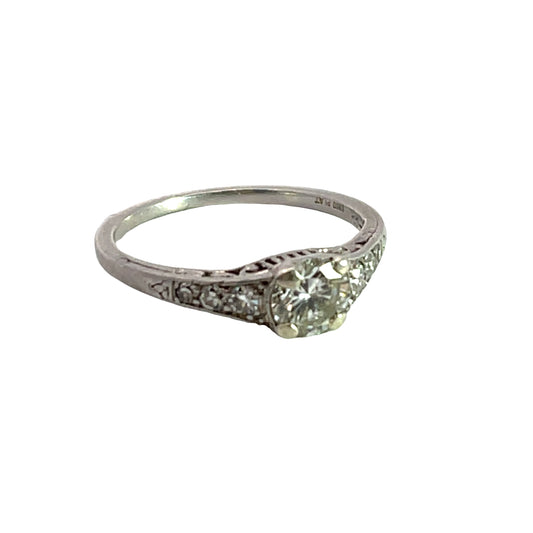 Victorian Platinum diamond ring