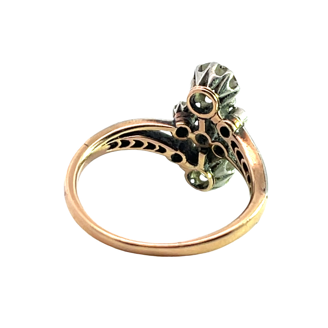 Victorian 14KY gold and Old Mine Cut diamond ring