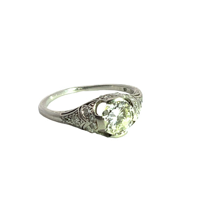 Art Deco Platinum diamond ring