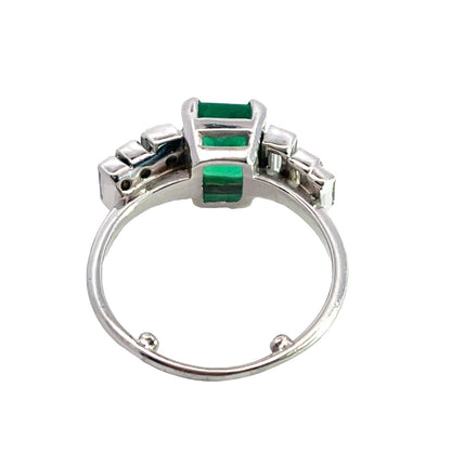 Layaway for Todd Modern 14K emerald and diamond ring