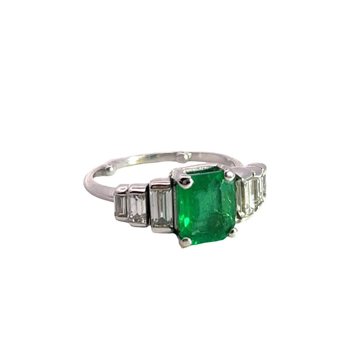 Layaway for Todd Modern 14K emerald and diamond ring