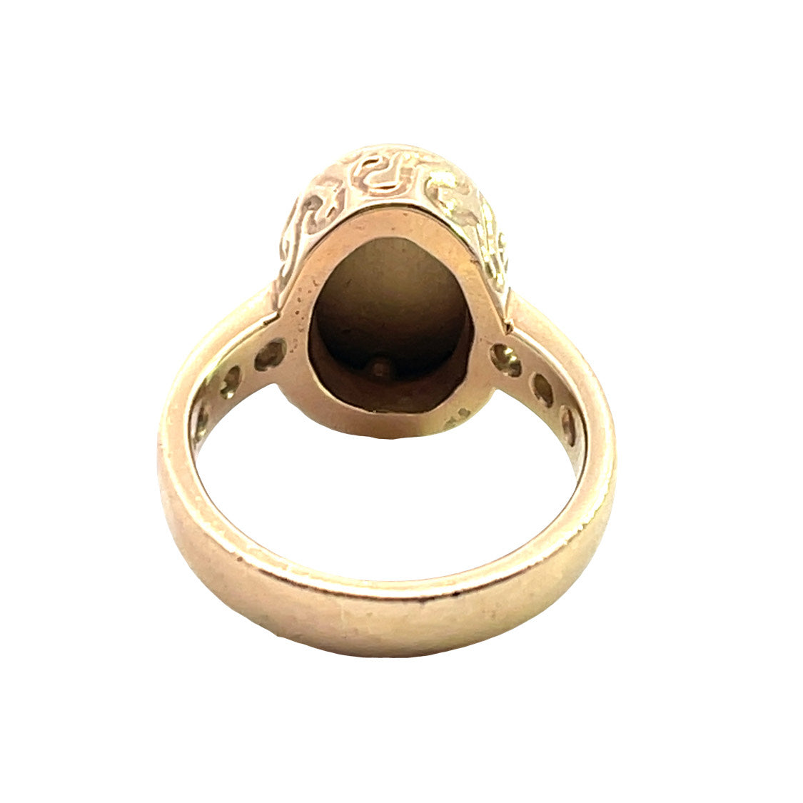 Modern 14KY gold, diamond and lapis ring