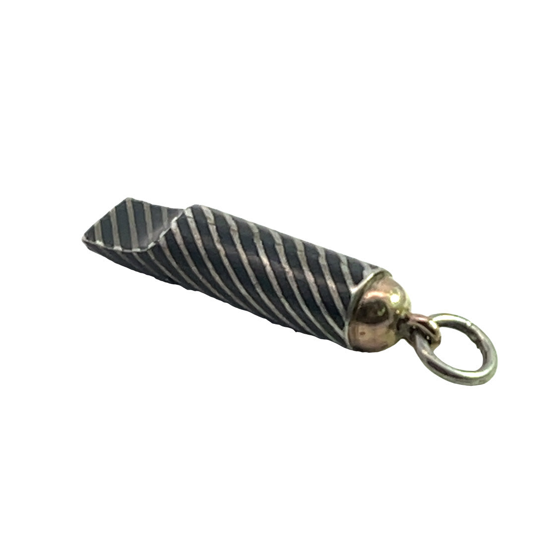 Victorian Sterling Silver and niello 'Nanny' whistle