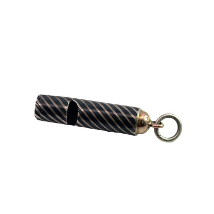 Victorian Sterling Silver and niello 'Nanny' whistle