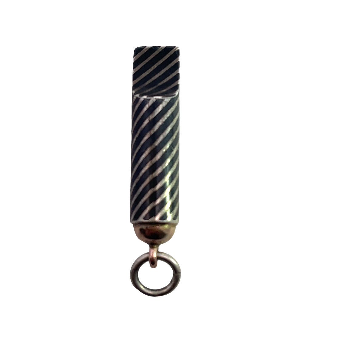Victorian Sterling Silver and niello 'Nanny' whistle