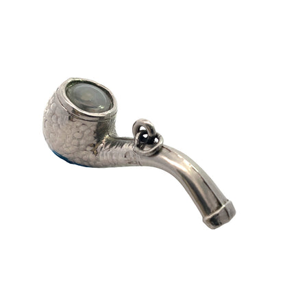 Victorian Sterling Silver and compass pipe pendant