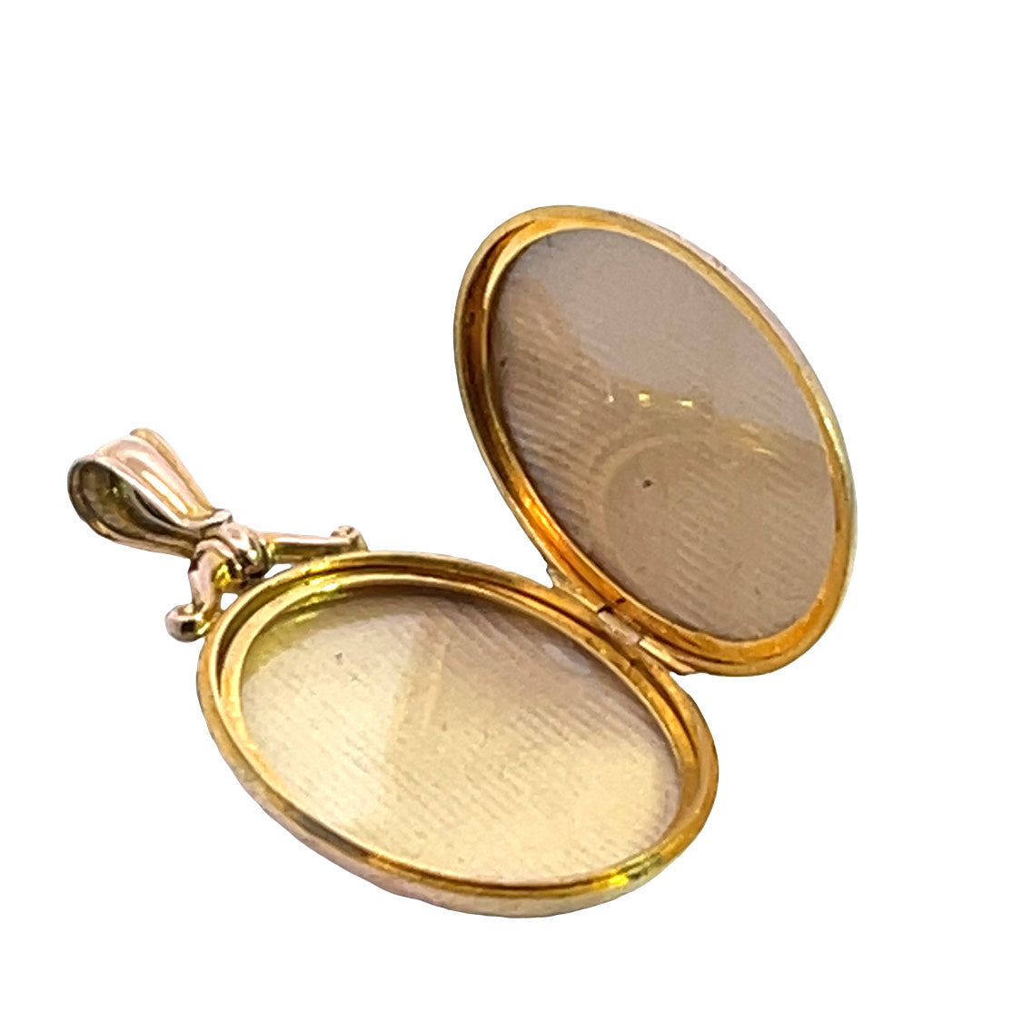 Victorian 9 CT engraved locket pendant