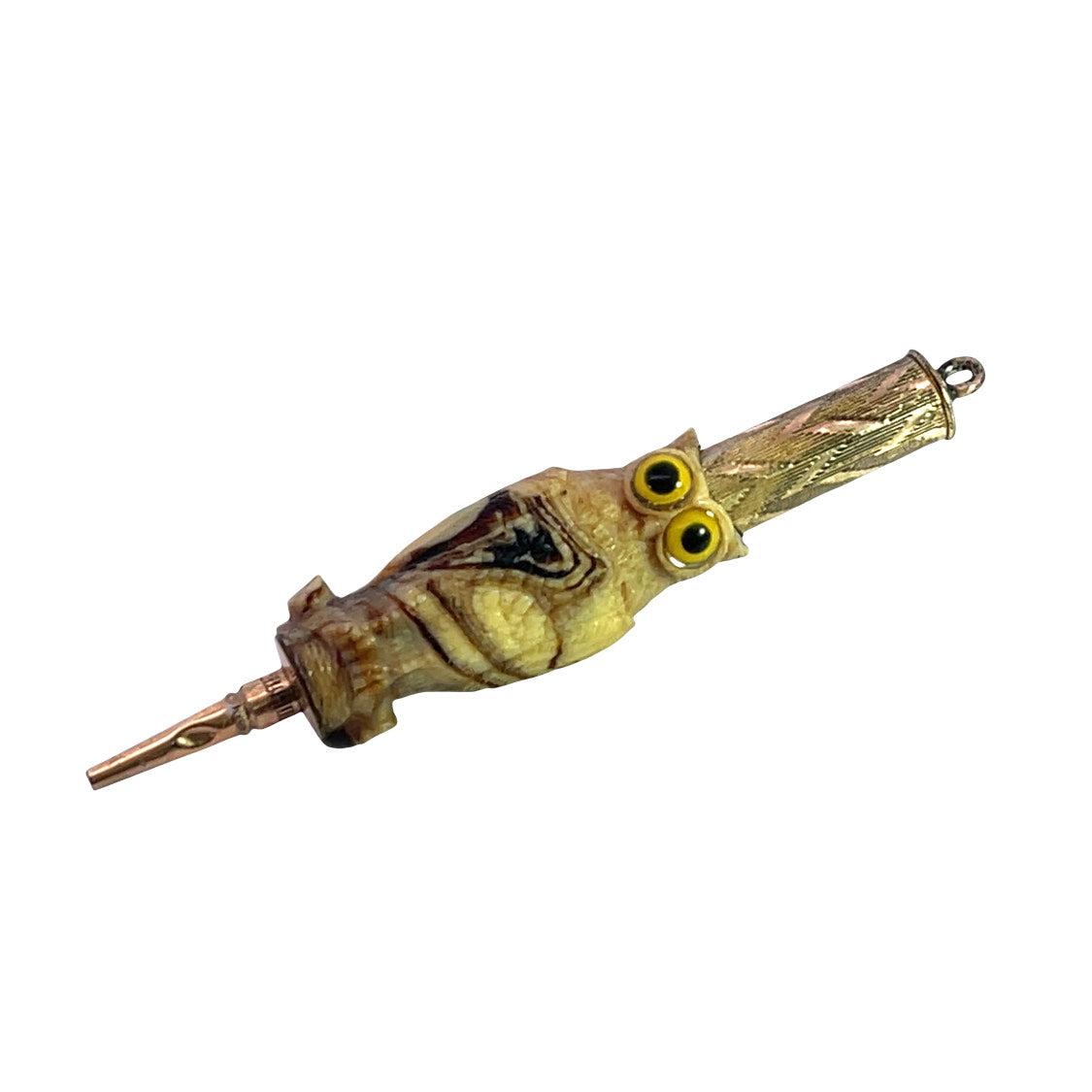 Victorian Celluloid and glass mechanical pencil