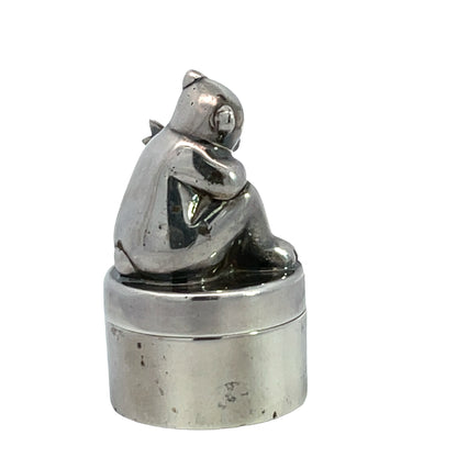 Victorian Sterling Silver Tiffany & Co.  Bear Tooth Fairy Box