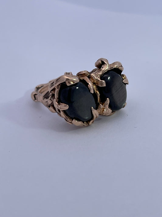 DEPOSIT FOR ALEX - R 14K YG BLK STAR SAPPHIRE