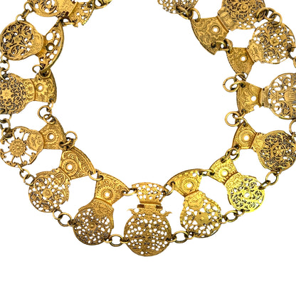 Victorian Gold Plated 'Verge' necklace