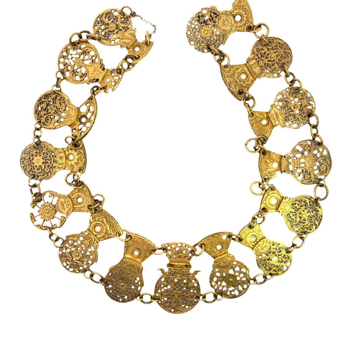 Victorian Gold Plated 'Verge' necklace