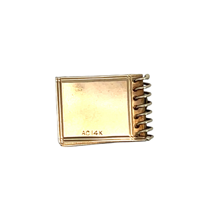 Modern 14KY gold scrapbook charm