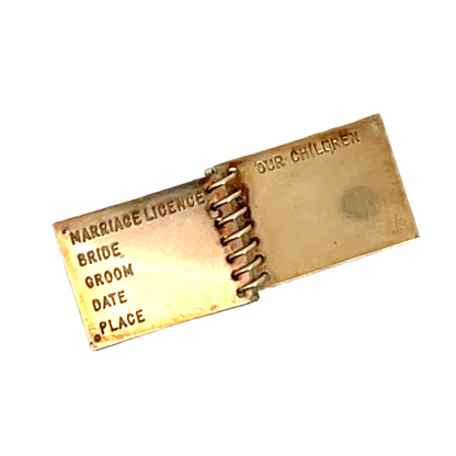Modern 14KY gold scrapbook charm