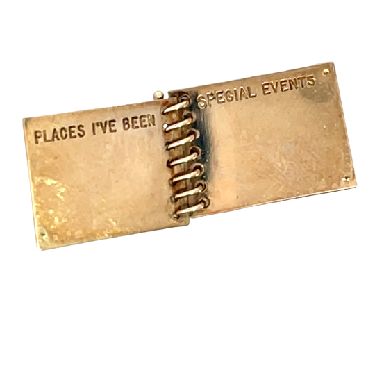 Modern 14KY gold scrapbook charm