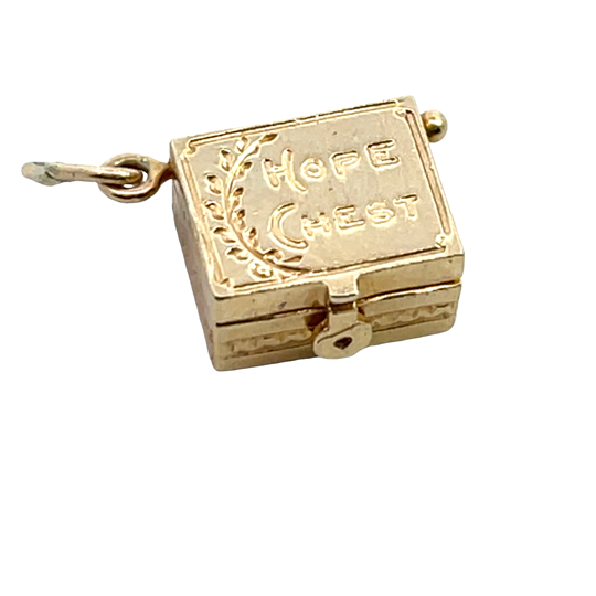 Victorian 14KY gold Hope chest charm
