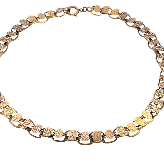 Victorian 14KY gold 'Book Chain' necklace