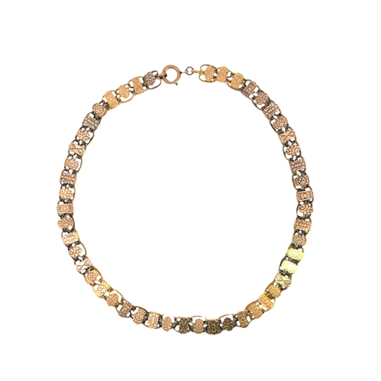 Victorian 14KY gold 'Book Chain' necklace