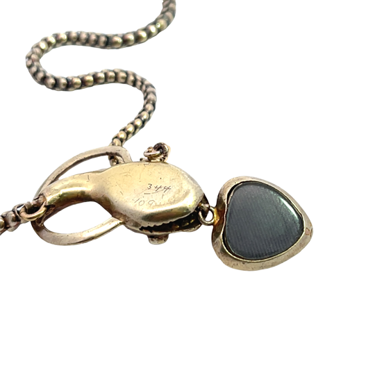 Victorian 18KY gold, emerald, garnet and pearl snake