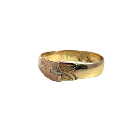 Victorian 14K Rose Gold Buckle ring