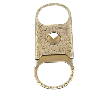 Victorian 14KY gold engraved Cigar Cutter