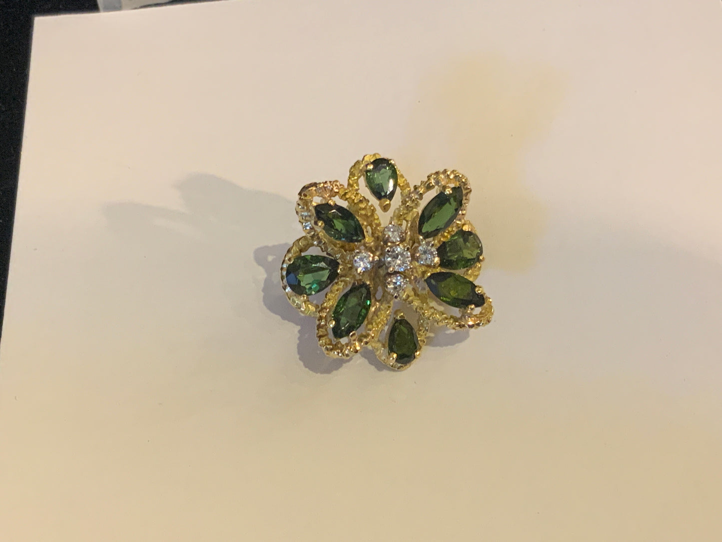 RAHA - R 18K/14K YG TOURM DIA